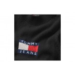 Tommy Jeans Center Flag Sweater Γυναικείο Αμάνικο Φόρεμα Mini