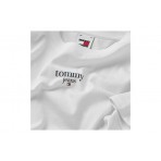 Tommy Jeans Oversized Essential Logo Κοντομάνικη Crop Top Μπλούζα