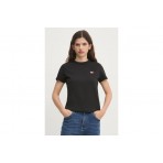 Tommy Jeans Γυναικείο Κοντομάνικο T-Shirt Μαύρο