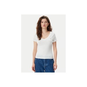 Tommy Jeans Slim V-Neck Γυναικείο (DW0DW20458 YBL)