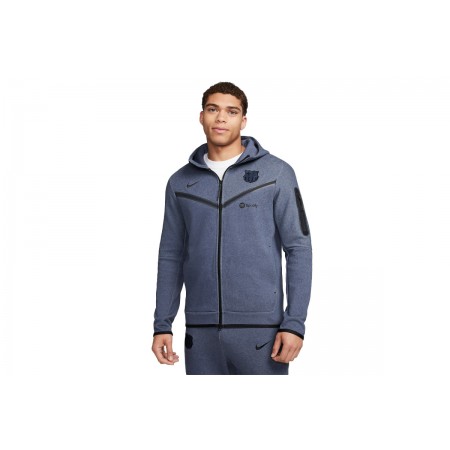 Nike Tech Fleece Windrunner Ανδρική Ζακέτα με Κουκούλα Γκρι