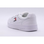 Tommy Jeans Cupsole Leather Ανδρικά Sneakers Λευκά