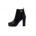 Tommy Jeans High Heel Γυναικεία Μποτάκια Μαύρα