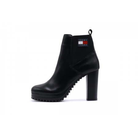 Tommy Jeans New Ess High Heel Boot Μποτάκια Μόδας 