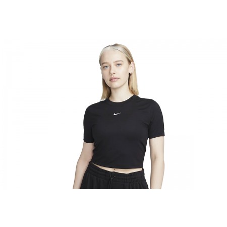 Nike Sportswear Essential Γυναικεία Κοντομάνικη Crop Top Μπλούζα