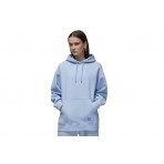 Jordan Flight Fleece Γυναικείο Φούτερ Με Κουκούλα Γαλάζιο