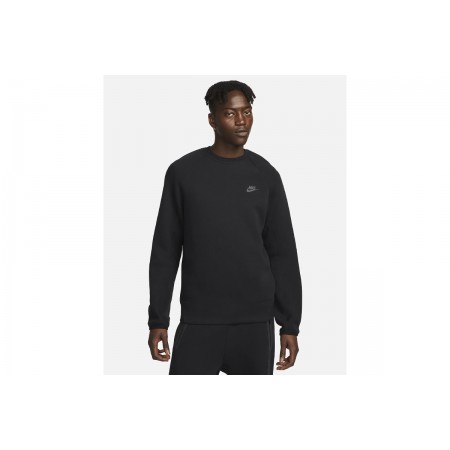 Nike Sportswear Tech Fleece Ανδρικό Φούτερ με Λαιμόκοψη Μαύρο