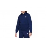 Nike Club Fleece Παιδικό Φούτερ Με Κουκούλα Μπλε Σκούρο