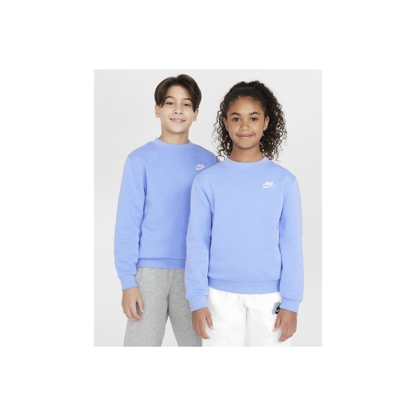 Nike Club Fleece Sweatshirt Μπλούζα Με Λαιμόκοψη (FD3006 494)