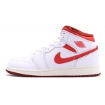 Jordan Air 1 Dune Red Mid Παπούτσια Λευκά, Κόκκινα