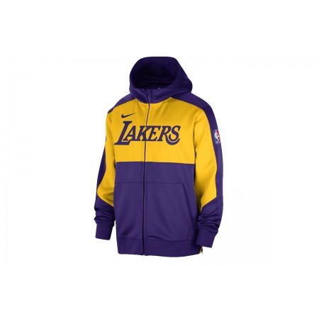 Nike NBA Los Angeles Lakers Showtime Ανδρική Ζακέτα με Κουκούλα