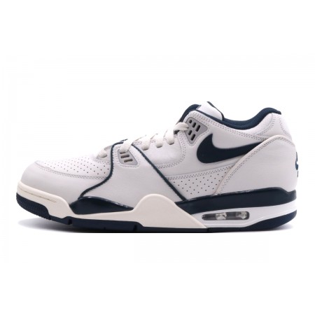 Nike Air Flight 89 Low Ανδρικά Sneakers Λευκά, Μπλε Σκούρα