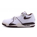 Nike Air Flight 89 Low Ανδρικά Sneakers Λευκά, Μπορντό