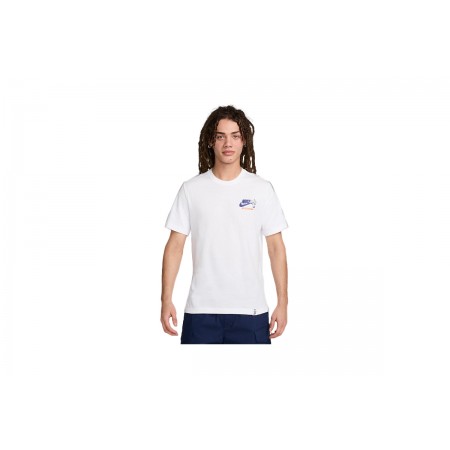 Nike Sportswear Ανδρικό Κοντομάνικο Αθλητικό T-Shirt Λευκό