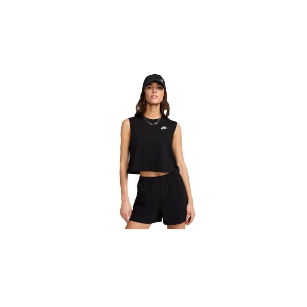 Nike Sportswear Club Crop Top Αμάνικο Γυναικείο (FV5505 010)