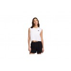 Nike Sportswear Club Γυναικεία Αμάνικη Crop Top Μπλούζα Λευκή