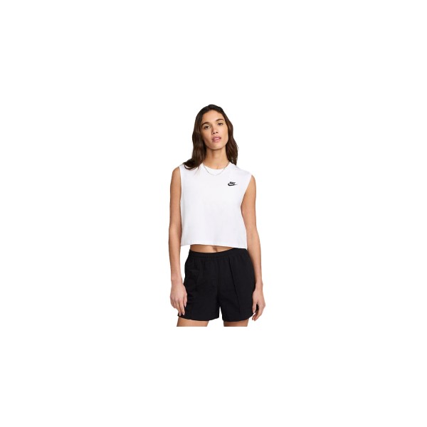 Nike Sportswear Club Crop Top Αμάνικο Γυναικείο (FV5505 100)