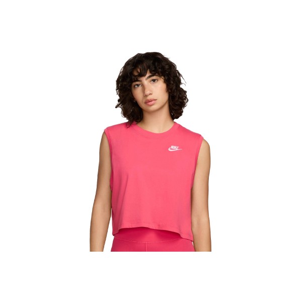 Nike Sportswear Club Crop Top Αμάνικο Γυναικείο (FV5505 629)