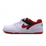 Nike Full Force Low Παιδικά Sneakers Λευκά, Κόκκινα, Μαύρα