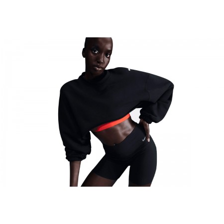 Nike Sportswear Γυναικεία Μακρυμάνικη Crop Top Μπλούζα Μαύρη