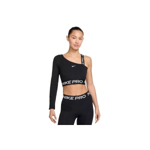 Nike Pro Shine Crop Top Μακρυμάνικο Γυναικείο (FV8100 010)