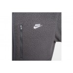 Nike Sportswear Club Ανδρική Ζακέτα Fleece Γκρι Σκούρο