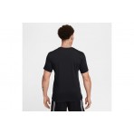 Nike Dri-Fit Basketball Ανδρικό Κοντομάνικο T-Shirt Μαύρο