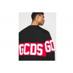 GCDS Band Logo Crewneck Ανδρική Μακρυμάνικη Μπλούζα