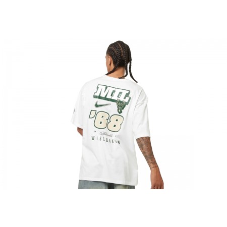 Nike Nba Milwaukee Bucks Courtside T-Shirt Ανδρικό 