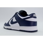 Nike Dunk Low Retro Ανδρικά Sneakers Λευκά, Μπλε Σκούρο