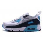 Nike Air Max 90 EasyOn Παιδικά Sneakers Λευκά, Μαύρα, Σιέλ, Γκρι