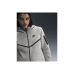 Nike Sportswear Tech Fleece Windrunner Ζακέτα με Κουκούλα Γκρι