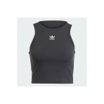 Adidas Originals Essentials Rib Tank Αμάνικη Crop Top Μπλούζα