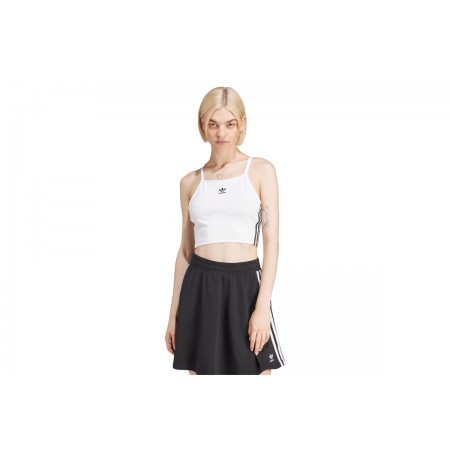 Adidas Originals Adicolor 3-Stripes Αμάνικη Crop Top Μπλούζα