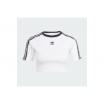 Adidas Originals 3-Stripes Baby Tee Γυναικεία Crop Top Μπλούζα