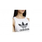 Adidas Originals Trefoil Tank Γυναικεία Αμάνικη Crop Top Μπλούζα