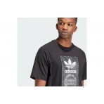 Adidas Originals Camo Tongue Ανδρικό Κοντομάνικο T-Shirt Μαύρο