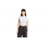 Adidas Originals Tape Waistband Tee Κοντομάνικη Crop Top Μπλούζα