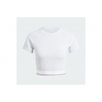 Adidas Originals Tape Waistband Tee Κοντομάνικη Crop Top Μπλούζα