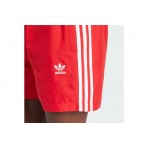 Adidas Originals Adicolor 3-Stripes Ανδρικό Μαγιό Σορτς Κόκκινο