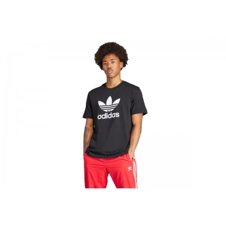 Adidas Originals Trefoil Ανδρικό Κοντομάνικο T-Shirt Μαύρο