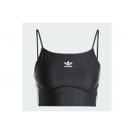 Adidas Originals 3-Stripes Γυναικεία Αμάνικη Crop Top Μπλούζα