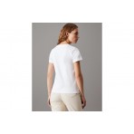 Calvin Klein Monologo Slim Tee Γυναικείο Κοντομάνικο T-Shirt