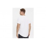 Calvin Klein Cotton Badge Ανδρικό Κοντομάνικο T-Shirt Λευκό