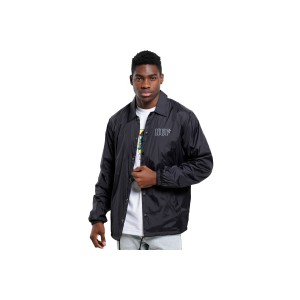 Huf Set H Coaches Jacket Ανδρικό (JK00390 BLACK)