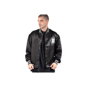 Huf Galactic Stack Baseball Jacket Ανδρικό (JK00409 BLACK)