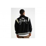 Huf Song Varsity Μπουφάν Bomber Ανδρικό (JK00439 BLACK)