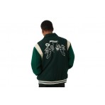 Huf Song Varsity Μπουφάν Bomber Ανδρικό (JK00439 HUNTER GREEN)