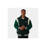 Huf Song Varsity Μπουφάν Bomber Ανδρικό (JK00439 HUNTER GREEN)