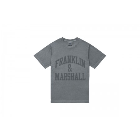 Franklin And Marshall Ανδρικό Κοντομάνικο T-Shirt Γκρι